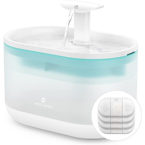 PETLIBRO Cat Water Fountain,71fl oz/2.1L Ultra Quiet Pet Water Fountain forCats - Picture 1 of 5